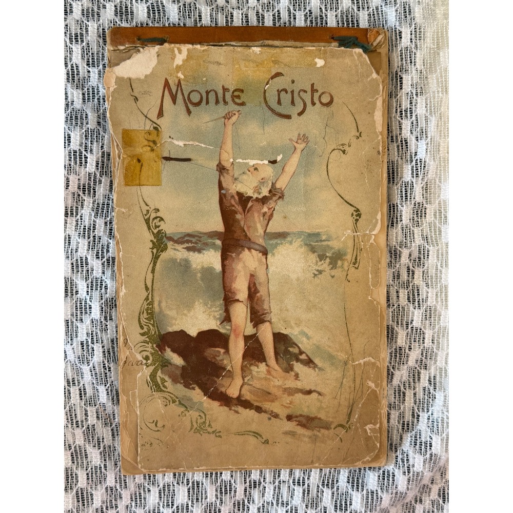 Antique 1875 Monte Cristo Notebook Willie Baker Handwritten Penmanship Sketches